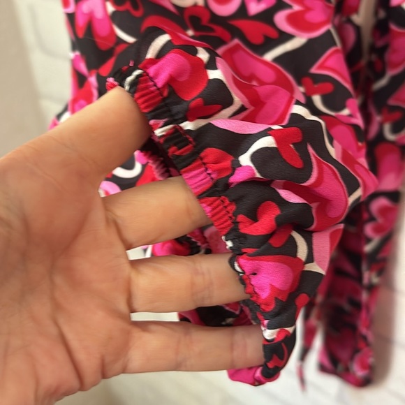 Madden NYC Heart Cropped Tie Back Shirt Size L Cute NWT - Picture 8 of 13